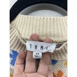 THML  Cropped Short Sleeve Sweater XS Flower Boho Festival Cottagecore Hippie Photo 3