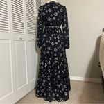 Jun & Ivy NWT Lurex Celestial Stars Black Lace Long Sleeve Maxi Dress Small S Photo 1