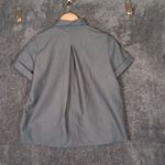 FIGS  Technical Collection Gray Shirt Button Up Scrub Top Womens XXS Photo 2