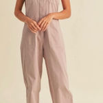 Miou Muse Button Front cotton Utility Jumpsuit SZ M Pink Size M Photo 0