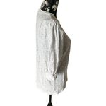 Nation Ltd  Women’s Puffer sleeve shirt top speckled Medium Pima Cotton Photo 1