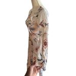 Vintage 90s Floral Print Maxi Dress Ruffle & Empire Waist Tiered Fairy Modest Size undefined Photo 5