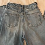 ZARA High Waisted Wide Leg Ripped Jeans Photo 3