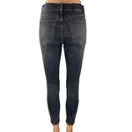Everlane  Women's Black Wash Button Fly High Rise Skinny Leg Denim Jeans Pants 27 Photo 2