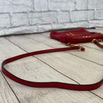 Nicole Miller crossbody full zip red purse w/gold accents Photo 4