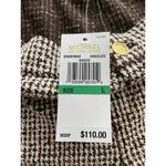 Michael Kors Slacks Pants Womens L Chocolate Houndstooth Taper Mid Rise NWT $110 Photo 5
