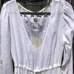 Joie NEW  Linen Blend Long Sleeve Tiered Beach Cover Up Midi Dress S Photo 4