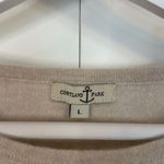 Cortland Park 100% cashmere taupe bell sleeve sweater large Tan Photo 2