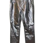 Good American Good Icon Metallic Faux Leather Pants Photo 5