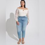 Torrid Stretch Lace Off Shoulder Corset Seamed Blouse
Lace Cream Plus Size 2X Photo 3