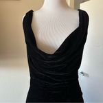 ASOS  DESIGN cowl front velvet mini dress with lace up back Photo 6