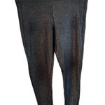 French Connection  Black Shimmer Glitter Pull On Pants Leggings Womens Size 12 Photo 0