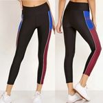 PE Nation Without Limits Logo High Rise Leggings Black Maroon Blue Small Photo 27