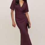Reformation Danika Midi Dress Prune Small S Photo 0