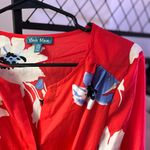 Fleur Bleue Long Sleeve Romper Red Size 6 Photo 2