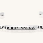 Adjustable silver mantra bracelet Photo 0