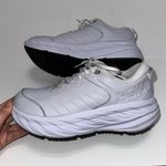 Hoka  One One Bondi SR Womens 9.5D Wide White Leather  Shoes Sneakers Photo 1