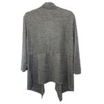 Chico's Chico’s Grey Open Front Drape Cardigan Size 2 Large Travel Classic Slinky Casual Photo 1