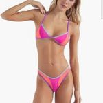 NWT Oneone Swimwear High Leg Bikini Bottom Large Pink Photo 4