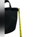 Lancôme Maribou | Faux Fur Trim Tote Bag Black Photo 8