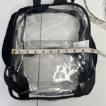 Clear Backpack Stadiums Festivals Sports Games School 12 X 10 X 4.5 Zippered Zip Photo 6
