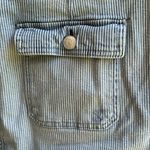 Seven7 jeans denim striped utility skirt size 12 Photo 6