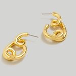 Madewell NEW!  Looped Tube Large Hoop Earrings Photo 0