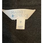 Market & Spruce  Black Heathered Hoodie Size 2X Photo 4