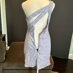 Women’s Lavender Sequined One Shoulder Short Prom Party Homecoming Dress Size 2 Purple Photo 6
