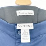 NWT‎ Catherines Womens Preppy The Universal Elastic Waist Dress Chino Pants 18W Blue Photo 3