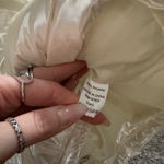 Shiny Hooded Cropped Puffer Vest Large Silver Size undefined Photo 4