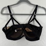 Adore Me 36D Black Lace Push Up Bra Double Strap Sexy Lingerie Photo 2