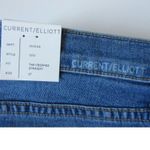 Current/Elliott NWT The Cropped Straight in Sawyer w/ Raw Hem Stretch Jeans 27 Photo 11
