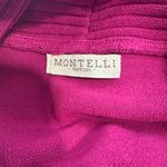 Montelli Womens Sz: Large Magnets Cowl Neck Side Button Round Bottom Cape. Pink Photo 4