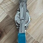 Milano Expressions Ladies Watch Stainless Bracelet White Dial Gold Tone Hands Photo 6