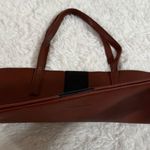 Vince Camuto  Stylish Brown Tote with a Black Stripe Photo 3