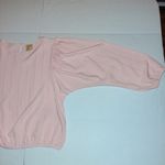 Thereabouts Blouse Blush Rose Metallic Stripe Top Size Junior 3XL Pink Photo 8