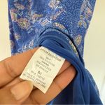 Sienna Sky  Blue Floral Puff Sleeve Dress Size Medium Photo 6