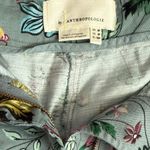 Anthropologie  Victoria Floral Cargo Pants Belted Blue Multi Size 4 Petite Photo 10