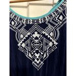 Boho Tantrums Size Large Midi Dress Aztec Design Unique Detail Missing Belt Photo 2