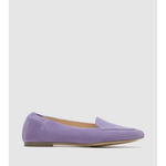 Hush Puppies Hazel Pointed Toe Ballerinas Taffy Purple Suede Flats 8 Photo 3