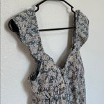 Eyeshadow Blue and Cream Patterned Mini Dress Size Medium Photo 5