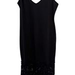 Free People Intimately  True Slinky Bodycon Slip Dress Black XS Lace Crochet Boho Photo 0