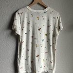 Forever 21 F21 White Fruit Drinks Printed Graphic T-Shirt Photo 3