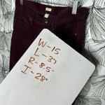 J.Crew stretch burgundy corduroy women’s pants size 28 Photo 5