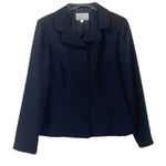 Donna Ricco Vintage 80s 90s Black Suit Blazer Jacket Photo 8