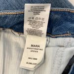 DL1961  Mara Instasculpt Straight Ankle Denim Blue Jeans Fringe Hem EUC Sz 25 Photo 5