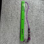 Purple Beaded Necklace With Silver Photo 3