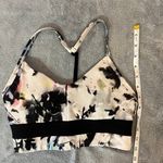 Nike Dri Fit Tie Dye Marble Black White Racer Back Sports Bra Workout Photo 3