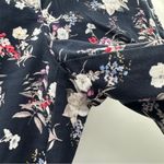 Lane Bryant  The Allie Navy Blue Multicolor Floral Ruffle Cropped Pants Sz 14‎ Photo 4